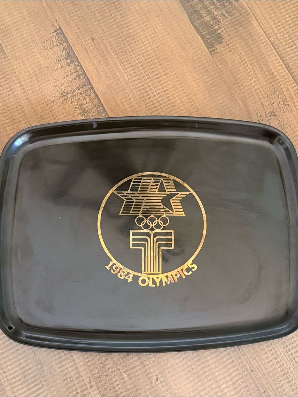 Vintage 1984 Olympics Souvenir Tray - Rare Vintage Couroc Monterey Tray USA